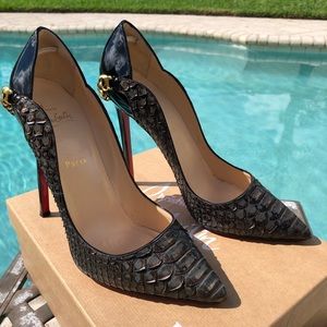 EUC Christian Louboutin Dorepi Python Ltd Ed Sz 40